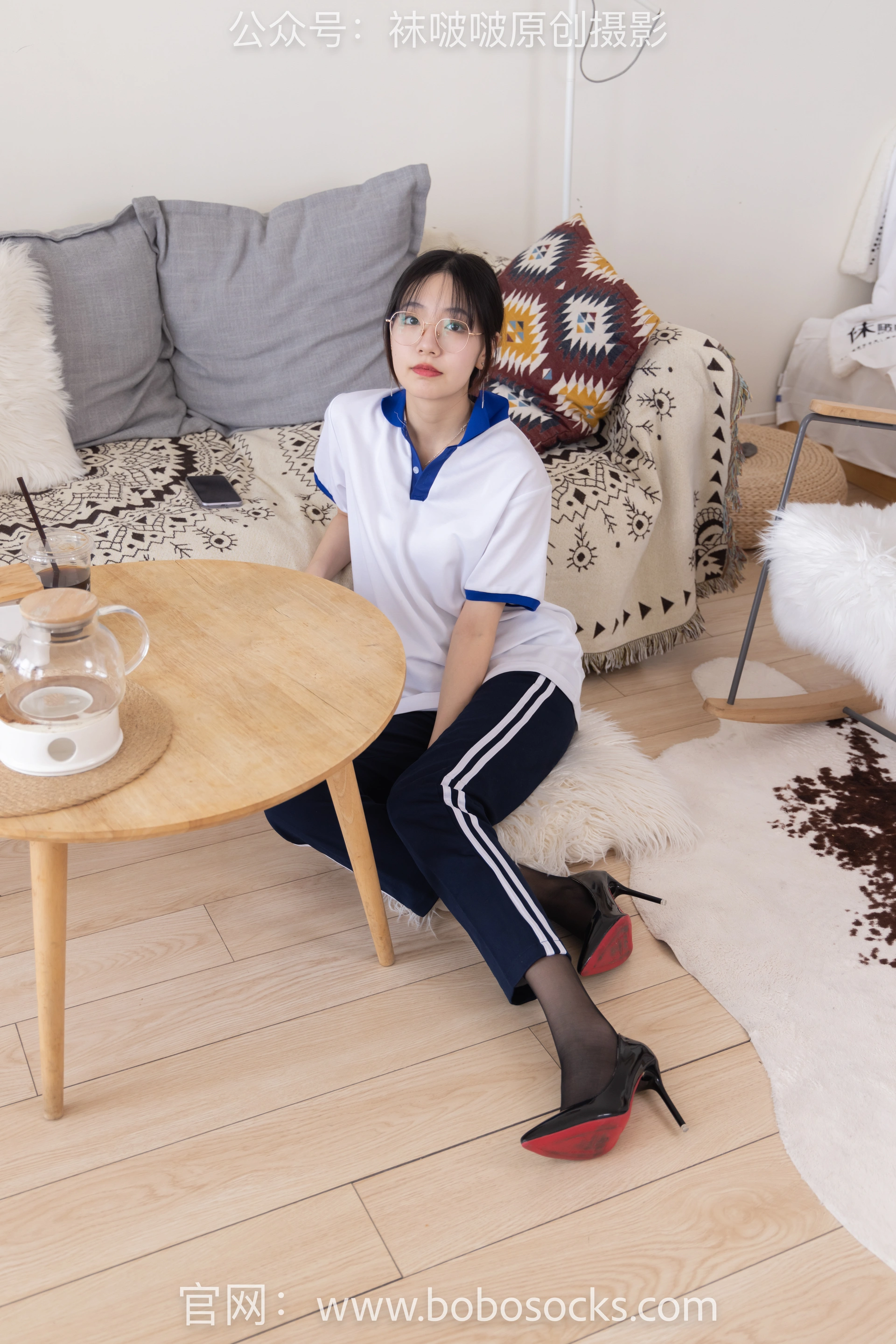 [BoBoSocks袜啵啵]NO.135 小甜豆-高跟鞋、黑丝（脚尖透明款）、裸足 0