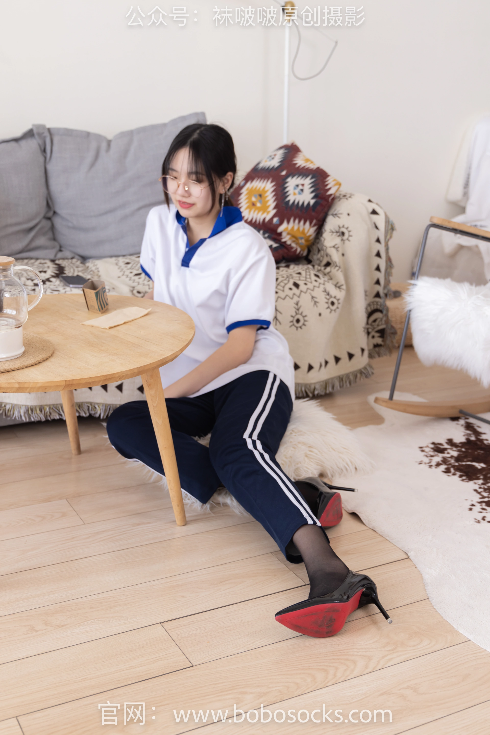 [BoBoSocks袜啵啵]NO.135 小甜豆-高跟鞋、黑丝（脚尖透明款）、裸足 2